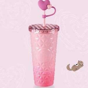 Starbucks Asia Valentine's pink dion grande tumbler BNWT